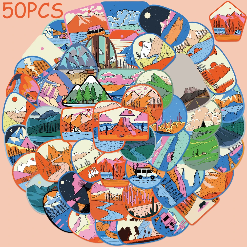 50pcs Outdoor Camping Stickers Decals For Laptop Suitcase Skateboard Refrigerator Guitar DIY Aesthetic Waterproof Stickers
50pcs Outdoor Camping Stickers Decals For Laptop Suitcase Skateboard Refrigerator Guitar DIY Aesthetic Waterproof Stickers