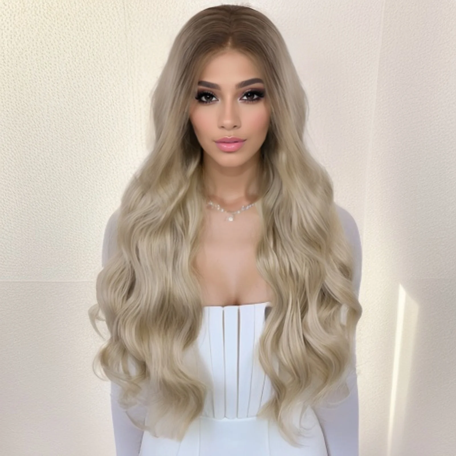 13 * 3.5 * 1 T-Shaped Synthetic Long Lace Wig Brown Gray Mixed Color Light Brown Loose Body Wavy for Halloween Christmas Women
13 * 3.5 * 1 T-Shaped Synthetic Long Lace Wig Brown Gray Mixed Color Light Brown Loose Body Wavy for Halloween Christmas Women