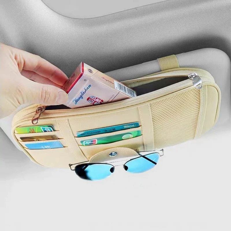 Car Glasses Sunglasses Case Suede Sun Glasses Clip Storage Accesorios Leather Visor Organizer Leather Sunshade Storage Bag
Car Glasses Sunglasses Case Suede Sun Glasses Clip Storage Accesorios Leather Visor Organizer Leather Sunshade Storage Bag