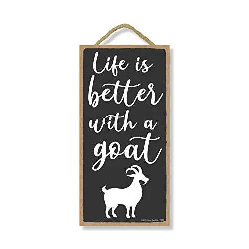 Honey Dew Gifts Goat Decor, Life is Better with a Goat Hanging, Wall Art, Decorative Wood Sign, Funny Signs
Honey Dew Gifts Goat Decor, Life is Better with a Goat Hanging, Wall Art, Decorative Wood Sign, Funny Signs