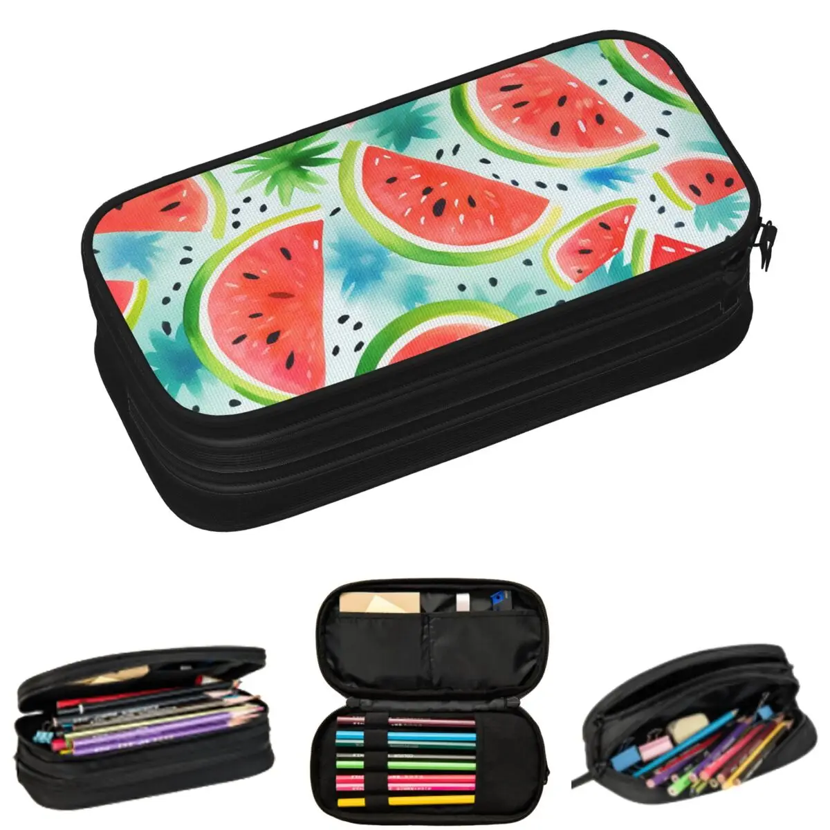Summer Watermelon Slices Pattern Pencil Cases for Student Gifts Pen Box Pencil Bag Large Capacity Pencil Pouch
Summer Watermelon Slices Pattern Pencil Cases for Student Gifts Pen Box Pencil Bag Large Capacity Pencil Pouch