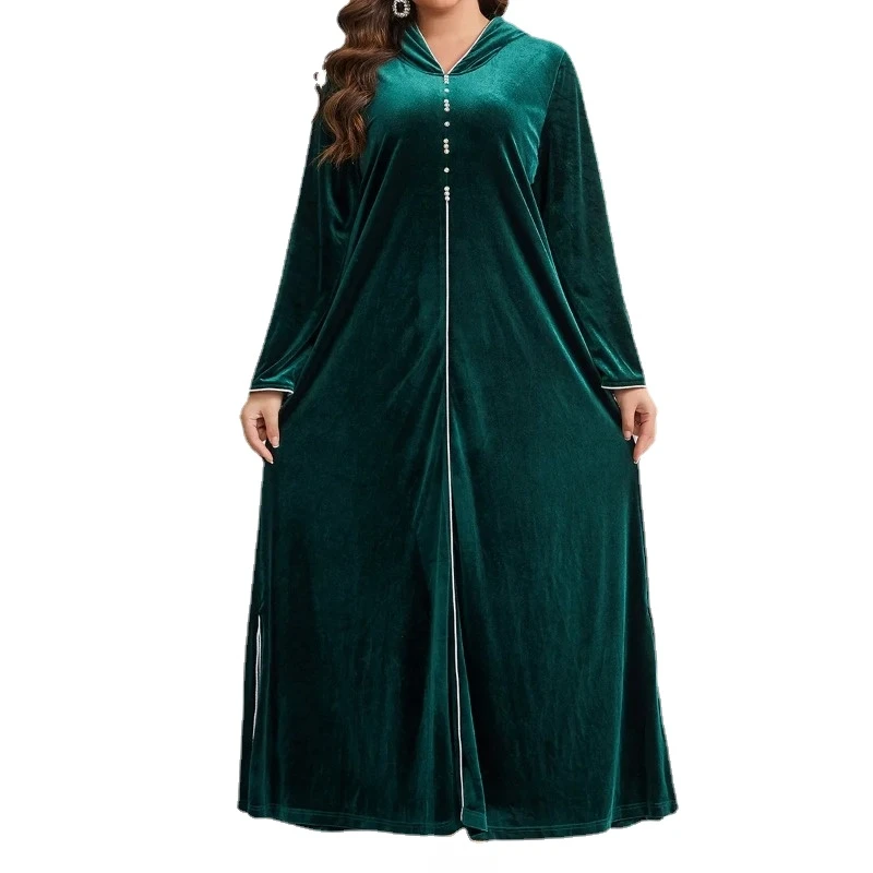 2024 African Dresses for Women Elegant Spring Long Sleeve Velvet Plus Size Long Dress Muslim Abaya Dashiki Africa Clothing
2024 African Dresses for Women Elegant Spring Long Sleeve Velvet Plus Size Long Dress Muslim Abaya Dashiki Africa Clothing