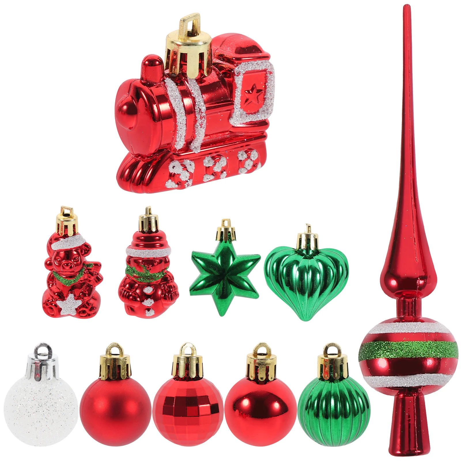 Christmas Tree Ornaments Red Green White Xmas Tree Balls Hanging Decors Cartoon Holiday Gifts Reusable Practical
Christmas Tree Ornaments Red Green White Xmas Tree Balls Hanging Decors Cartoon Holiday Gifts Reusable Practical