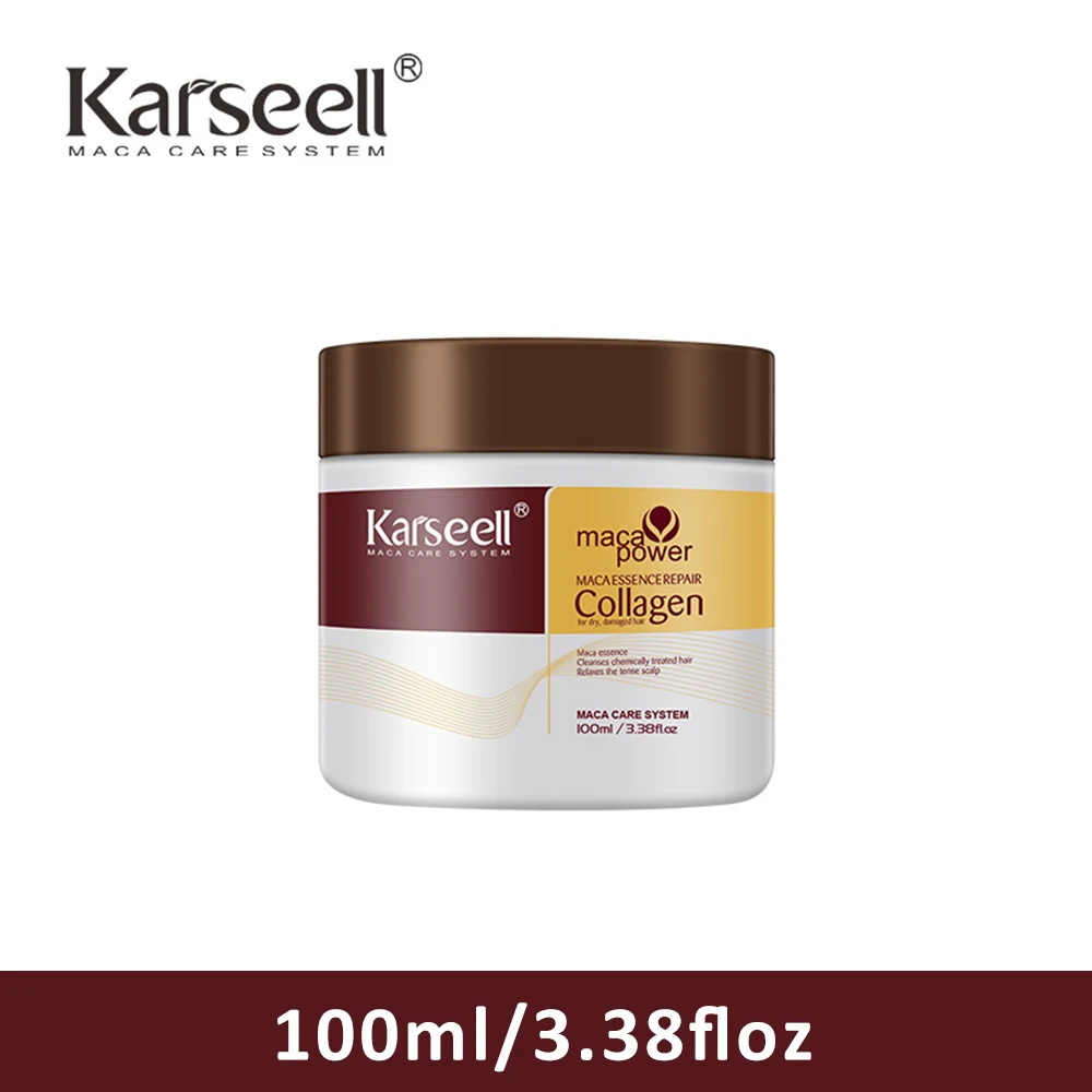 Коллагеновая маска для волос Karseell, 100 мл, глубокое восстановление повреждений, аргановое масло, коллагеновое лечение волос, предотвращение ломкости волос для всех типов волос
Коллагеновая маска для волос Karseell, 100 мл, глубокое восстановление повреждений, аргановое масло, коллагеновое лечение волос, предотвращение ломкости волос для всех типов волос
