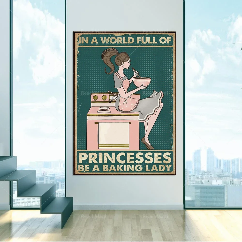 Baking girl becomes a baking lady in a world full of princesses poster wall art printing kitchen home living decoration
Baking girl becomes a baking lady in a world full of princesses poster wall art printing kitchen home living decoration