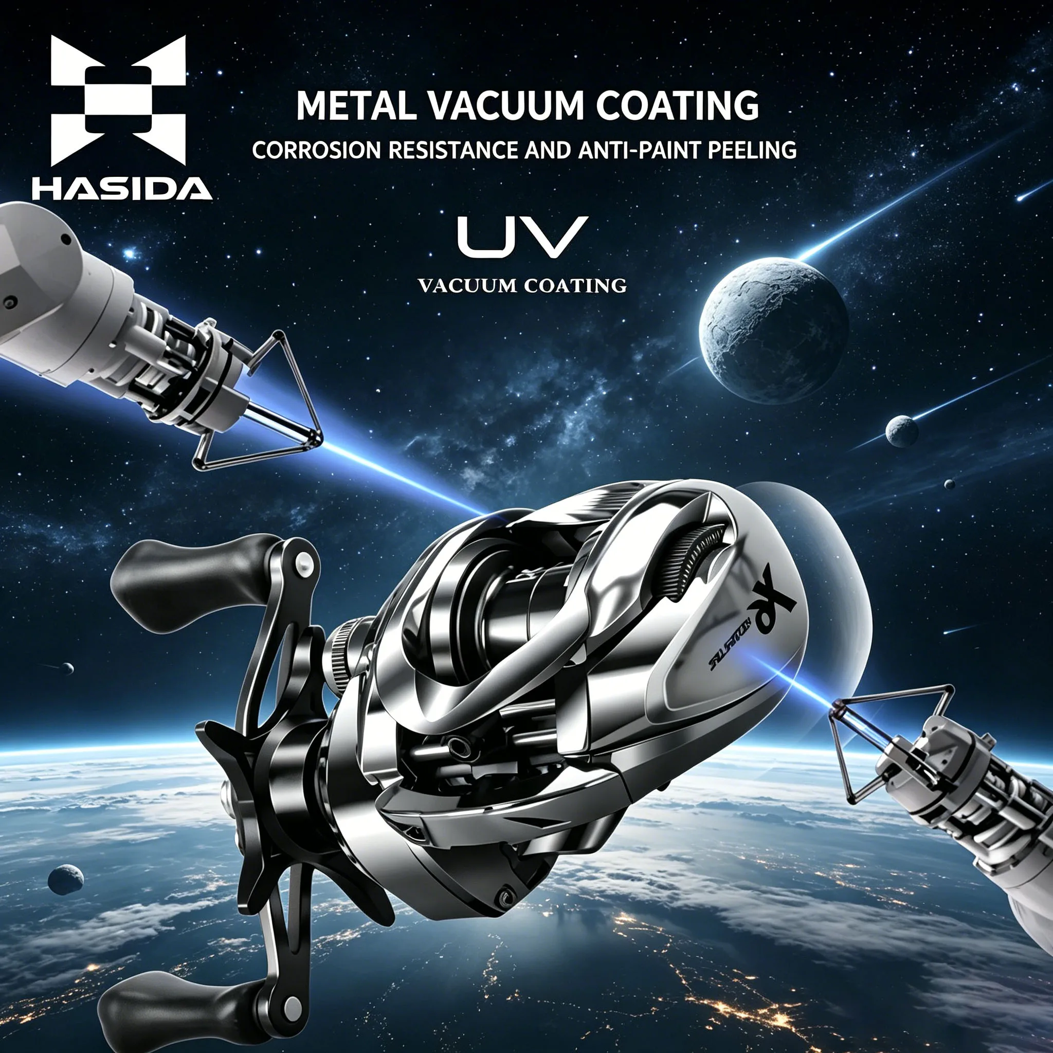 HASIDA X6 Baitcasting Reel Metal Vacuum Coating Corrosion Resistance & Anti-paint Peeling UV Vacuum Coating Fishing Reel
HASIDA X6 Baitcasting Reel Metal Vacuum Coating Corrosion Resistance & Anti-paint Peeling UV Vacuum Coating Fishing Reel