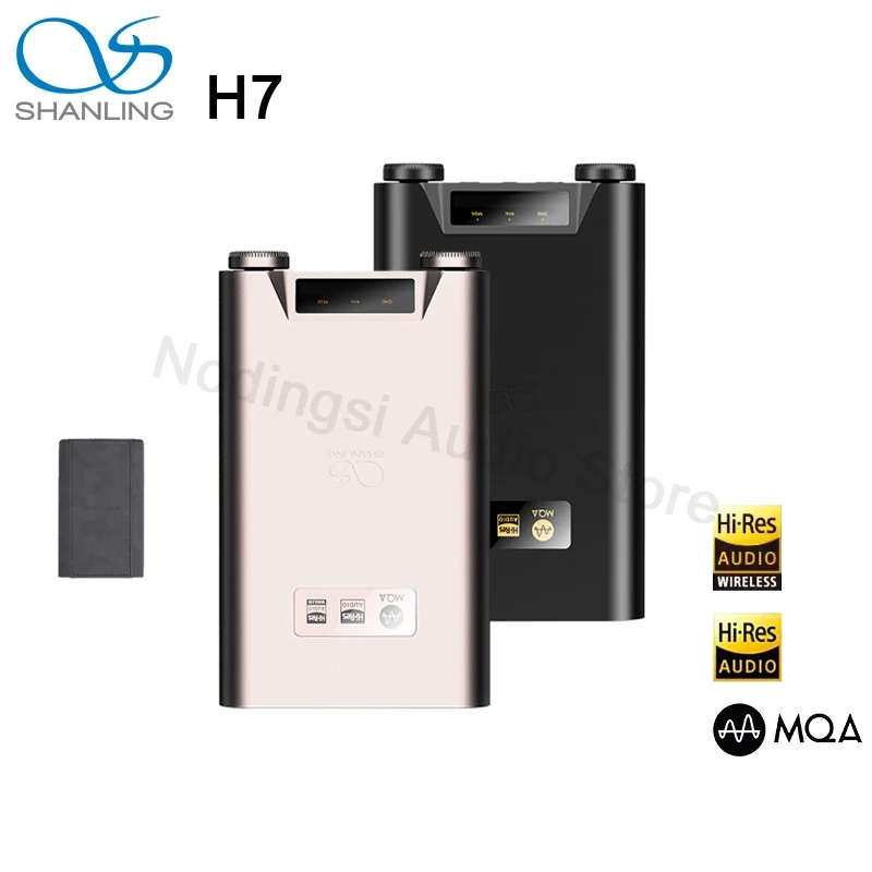SHANLING H7 Headphone Power Amplifier Portable USB AMP Decoder Headphone Amplifier Bluetooth 5.0 Hi-Res Audio AK4499EX DAC Chip
SHANLING H7 Headphone Power Amplifier Portable USB AMP Decoder Headphone Amplifier Bluetooth 5.0 Hi-Res Audio AK4499EX DAC Chip