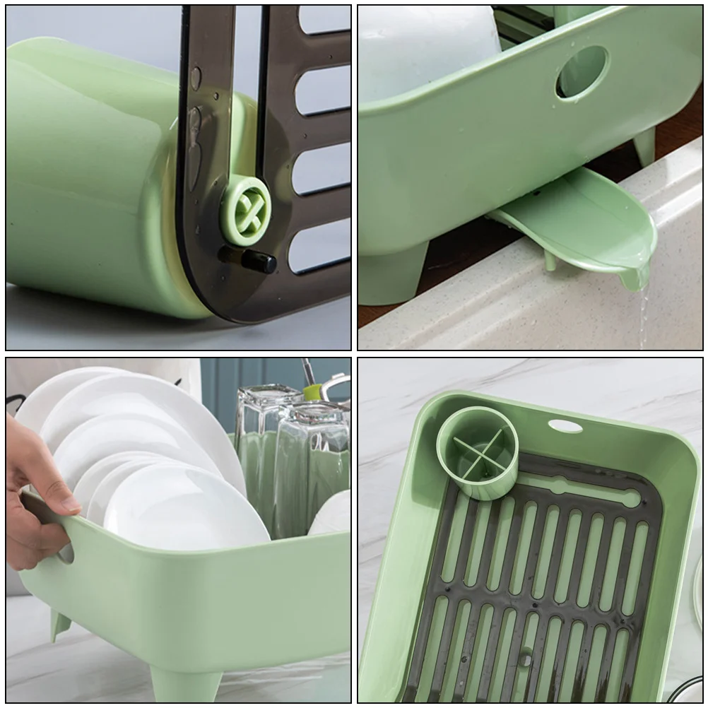 Dish Rack Bowl Chopsticks Storage Kitchen Supplies Draining Tableware Holder Case Large Capacity Vertical Design Plastic
Dish Rack Bowl Chopsticks Storage Kitchen Supplies Draining Tableware Holder Case Large Capacity Vertical Design Plastic
