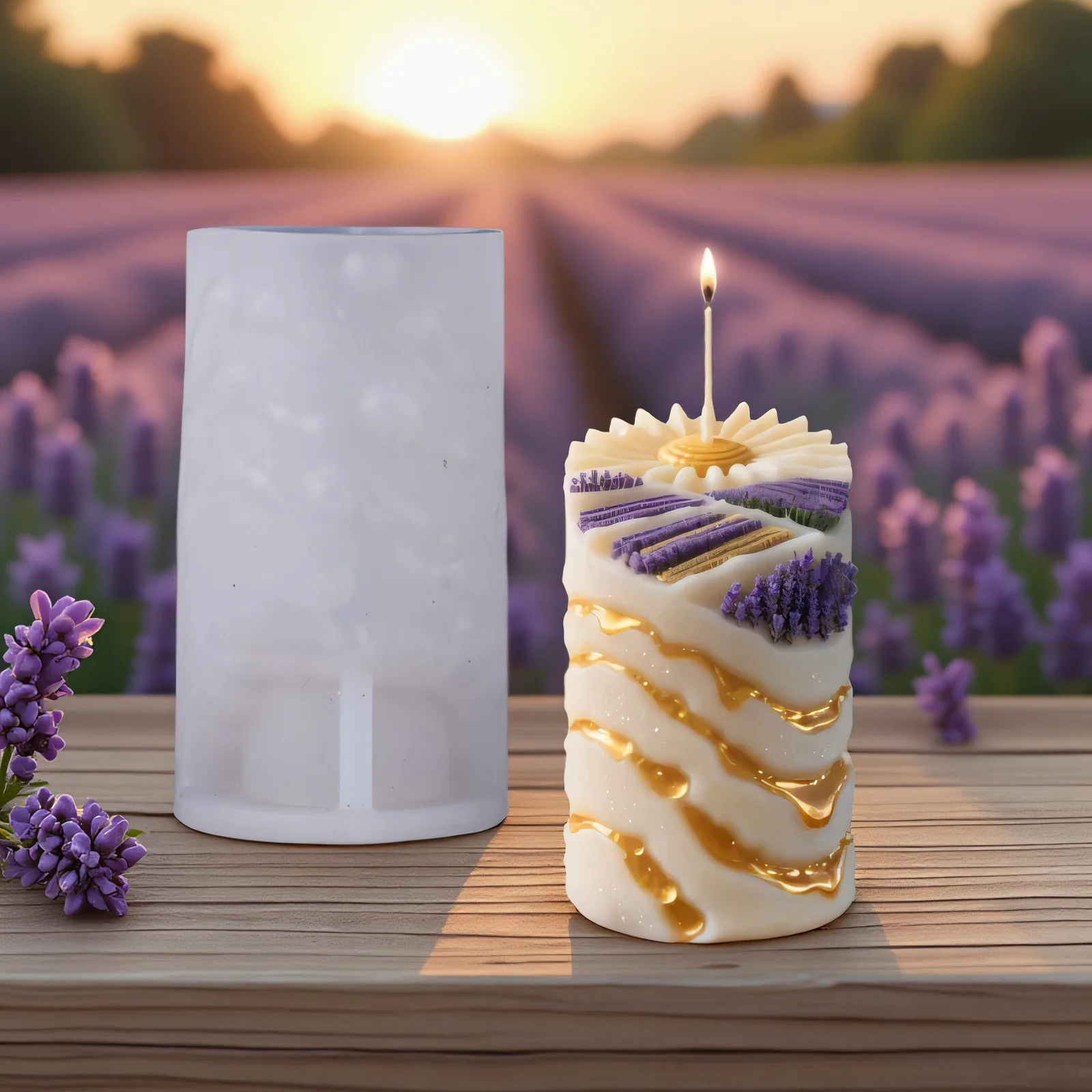 3D Cylindrical Lavender Aromatherapy Candle Silicone Mold DIY Handmade Gypsum Soap Making Mould Ins Ornament Home Decor
3D Cylindrical Lavender Aromatherapy Candle Silicone Mold DIY Handmade Gypsum Soap Making Mould Ins Ornament Home Decor