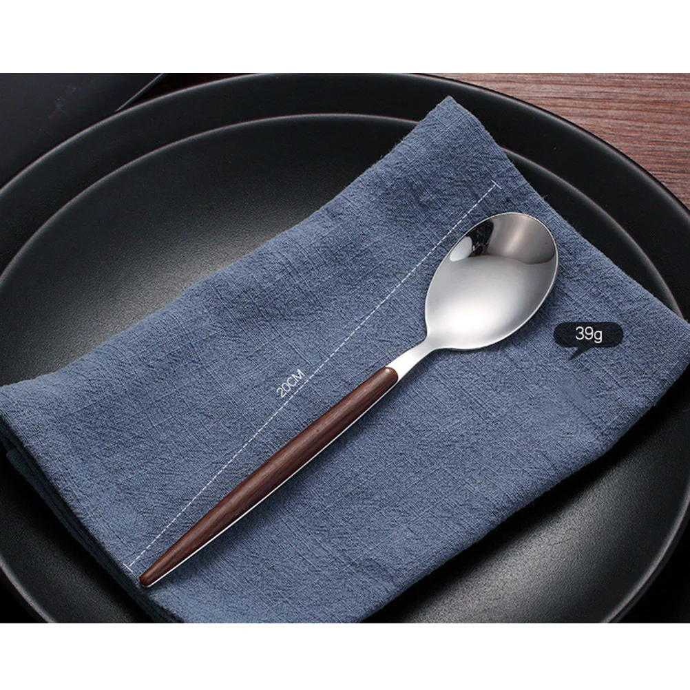 4Pcs Reusable Stainless Steel Cutlery Set Walnut Handle Eco Friendly Western Food Flatware Fork Spoon Portable 
4Pcs Reusable Stainless Steel Cutlery Set Walnut Handle Eco Friendly Western Food Flatware Fork Spoon Portable