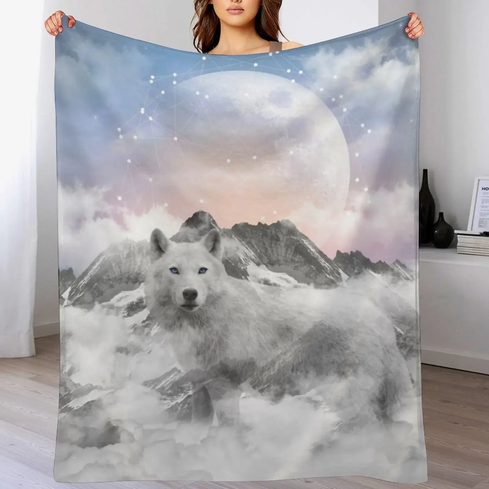 The Soul That Sees Beauty (Winter Moon / Wolf Spirit) Throw Blanket Soft Plush Blanket as Housewarming Gift
The Soul That Sees Beauty (Winter Moon / Wolf Spirit) Throw Blanket Soft Plush Blanket as Housewarming Gift