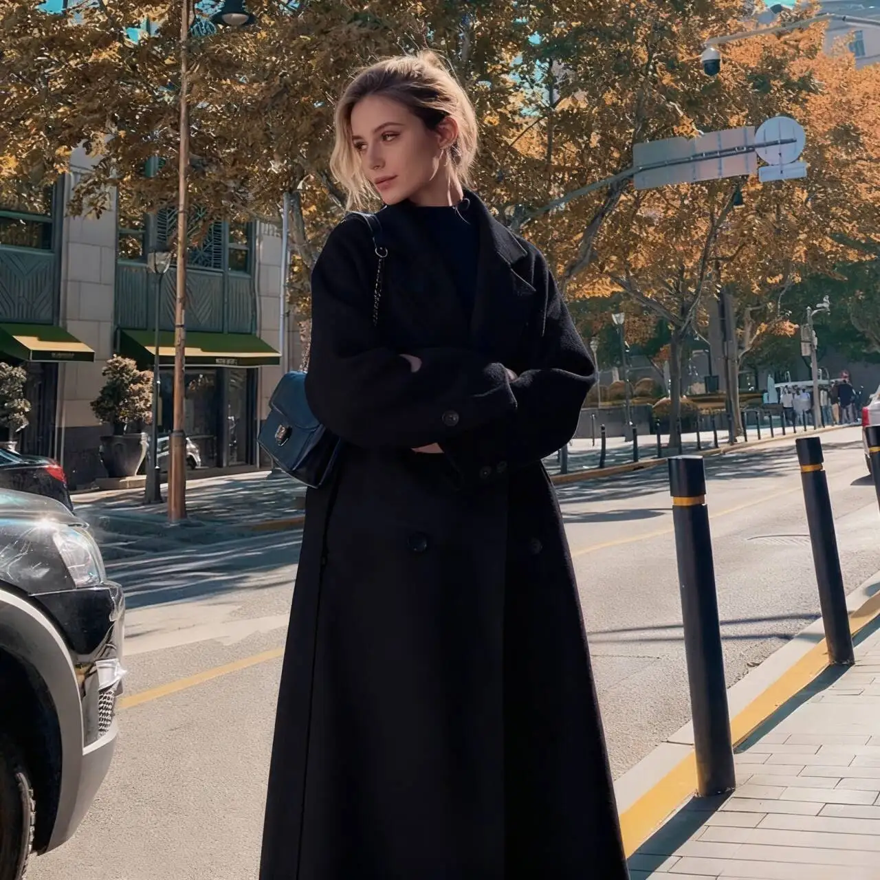 Wool Blend Coats Womens Woolen Coat Short Women Winter Brocade Sashed Minimalist Modern Style Office Lady Formal High-Quality OL
Wool Blend Coats Womens Woolen Coat Short Women Winter Brocade Sashed Minimalist Modern Style Office Lady Formal High-Quality OL