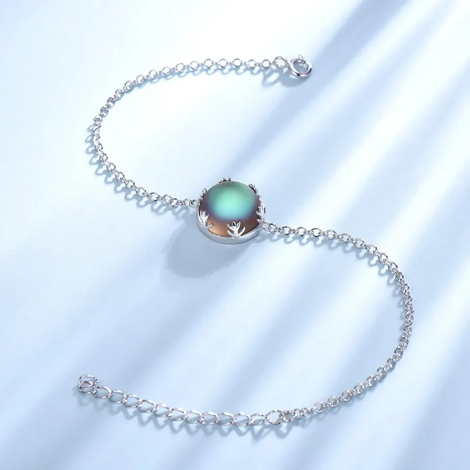 925 Sterling Silver Bracelet Aurora Stone Adjustable Bangle for Women Elegant Woman‘s Bracelets
925 Sterling Silver Bracelet Aurora Stone Adjustable Bangle for Women Elegant Woman‘s Bracelets
