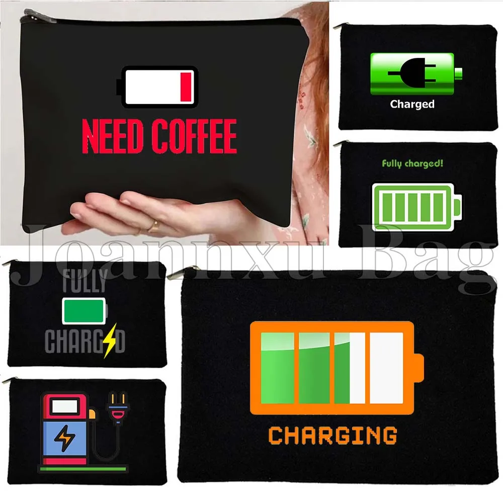 Funny Battery Fully Charged Battery Electric Level Charging Chargers Print Canvas Cosmetic Makeup Travel Bag Pencil Case Pouch
Funny Battery Fully Charged Battery Electric Level Charging Chargers Print Canvas Cosmetic Makeup Travel Bag Pencil Case Pouch