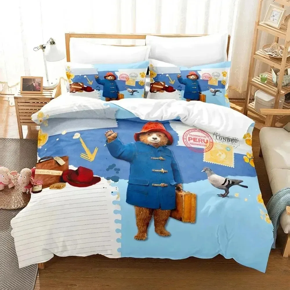 Exquisite 3D Paddington Wallpaper Cartoon Bear Digital Printing Bedding Set Duvet Cover Comforter Bed Youth Kids Girls Gift
Exquisite 3D Paddington Wallpaper Cartoon Bear Digital Printing Bedding Set Duvet Cover Comforter Bed Youth Kids Girls Gift