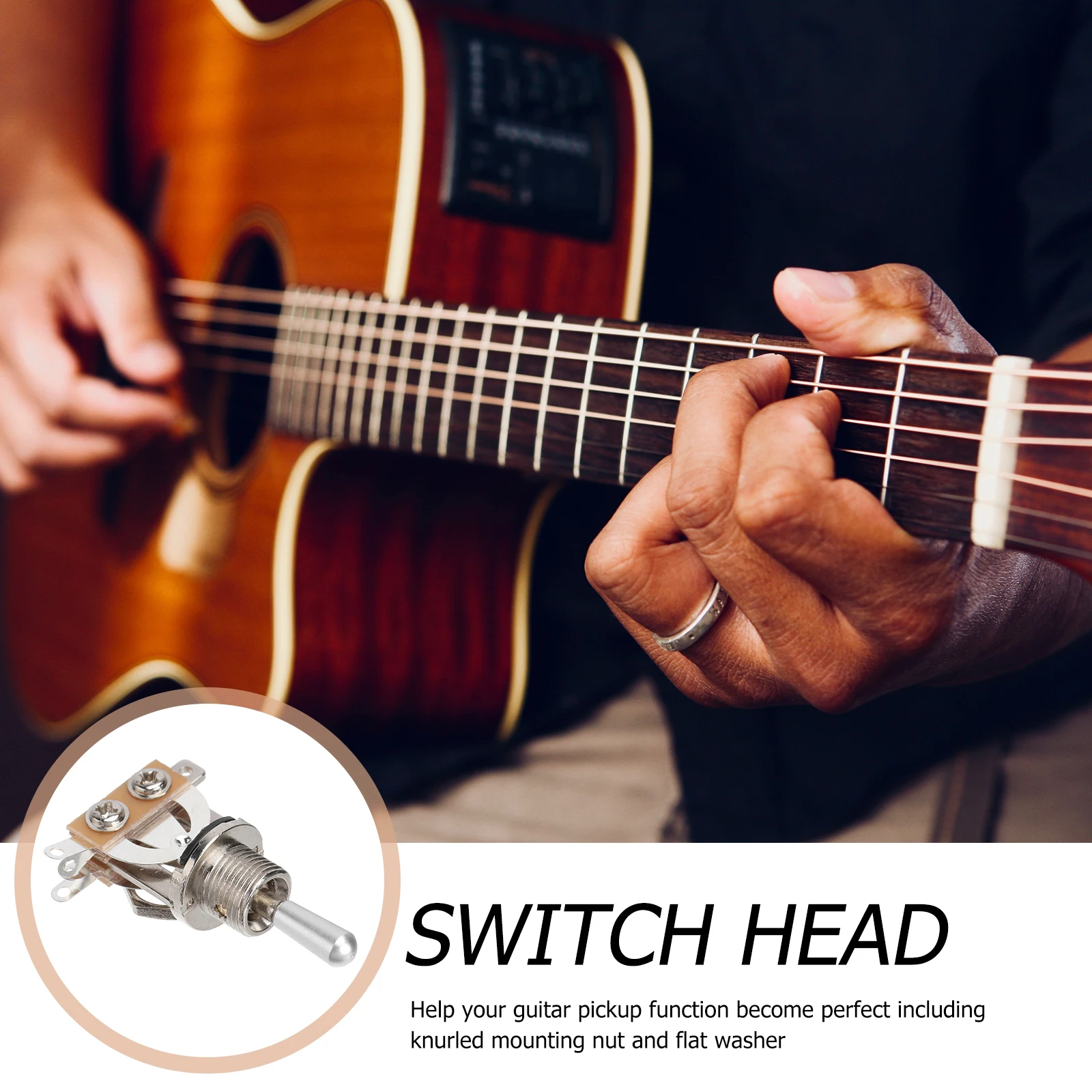 3 Way Toggle Switch Pickup Selector Gn119 Silver Treble Washer Ring Tone Control Replaceable Tip for Electric Guitar Toggle
3 Way Toggle Switch Pickup Selector Gn119 Silver Treble Washer Ring Tone Control Replaceable Tip for Electric Guitar Toggle