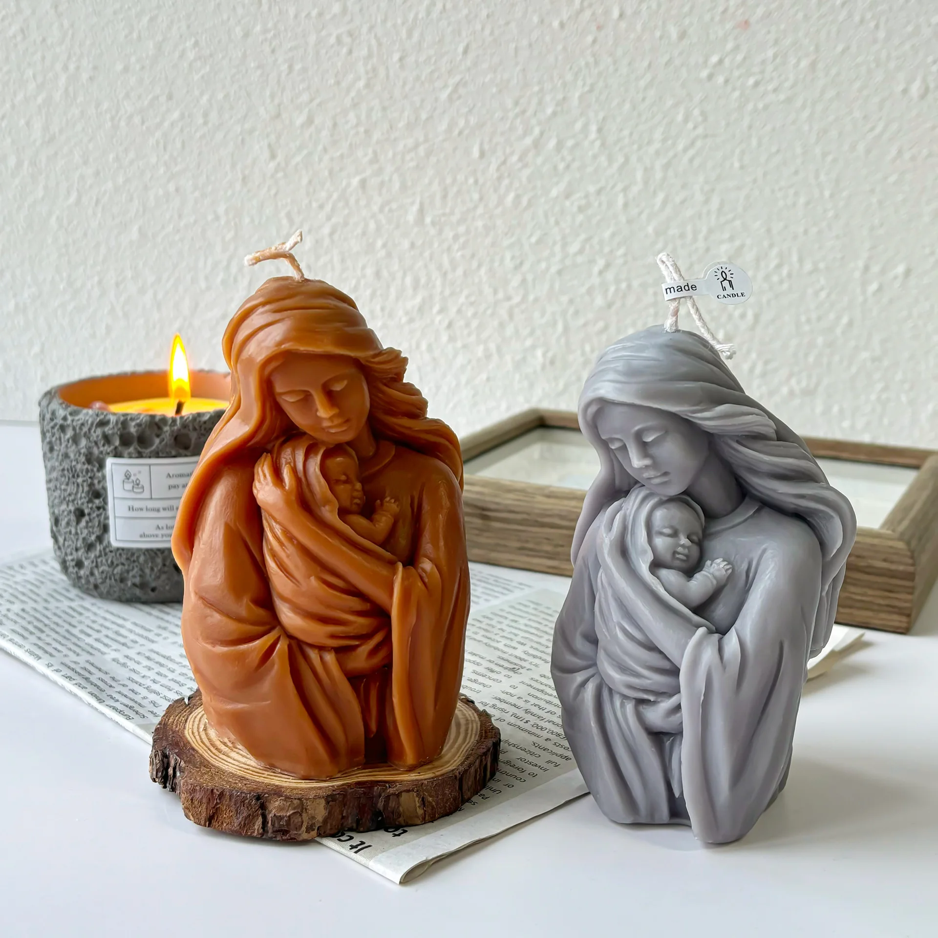 Mother's Day Holding Child Silicone Mold DIY Scented Candle Plaster Resin Ornament Mould Handmade Gifts Home Decor Crafts Molds
Mother's Day Holding Child Silicone Mold DIY Scented Candle Plaster Resin Ornament Mould Handmade Gifts Home Decor Crafts Molds