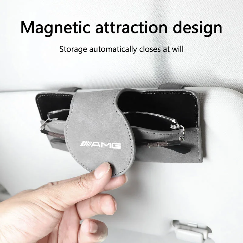 Suede Car Sun Visor Glasses Storage Box Sunglasses Clip For Mercedes Benz A200 C200 C300 E300 GLA GLC GLE GLB GT CLA CLA CLS E53
Suede Car Sun Visor Glasses Storage Box Sunglasses Clip For Mercedes Benz A200 C200 C300 E300 GLA GLC GLE GLB GT CLA CLA CLS E53