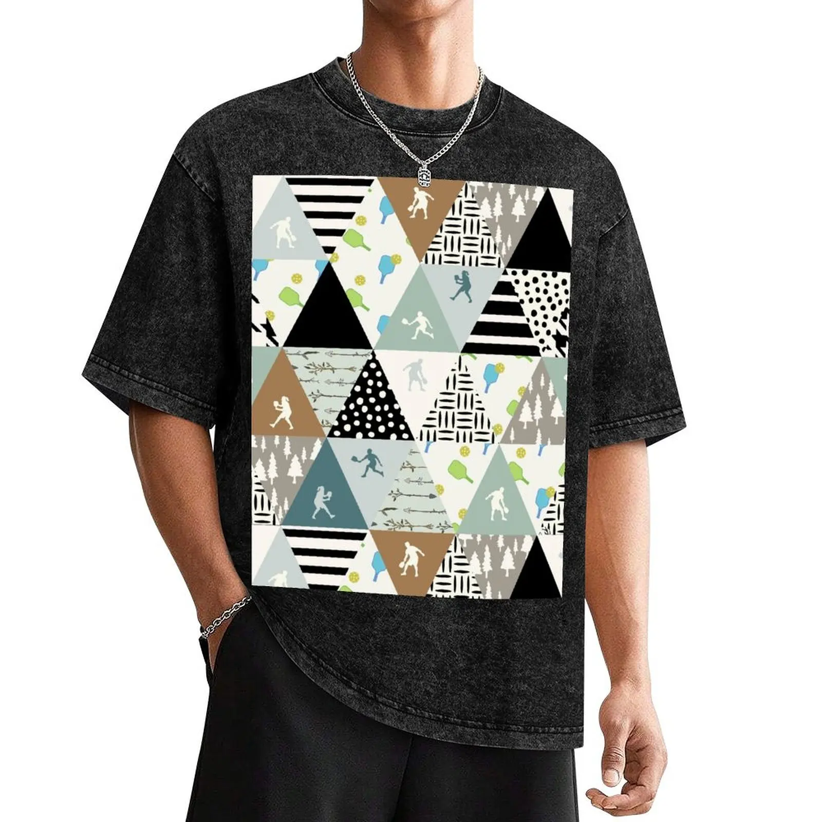 Triangles Pattern Pickleball T-Shirt topping aesthetic clothes sweat funny t shirts for men
Triangles Pattern Pickleball T-Shirt topping aesthetic clothes sweat funny t shirts for men