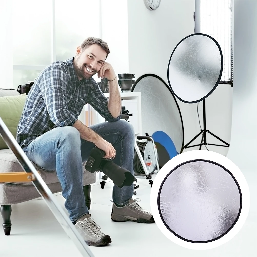 Foldable Reflector Board for Photography Video Light Diffuser Panel Round Shape Portable Reflectors Accessories
Foldable Reflector Board for Photography Video Light Diffuser Panel Round Shape Portable Reflectors Accessories