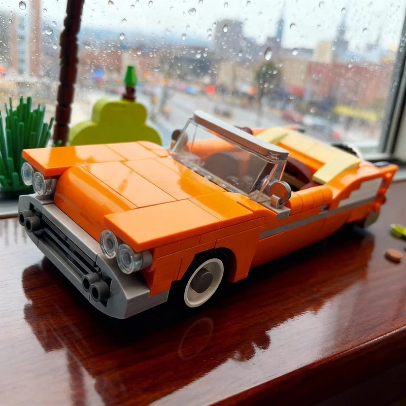 311pcs MOC Bowtie Impala Convertible Orange City Champions Model Building Blocks Construction Toys Christmas Gifts Education
311pcs MOC Bowtie Impala Convertible Orange City Champions Model Building Blocks Construction Toys Christmas Gifts Education