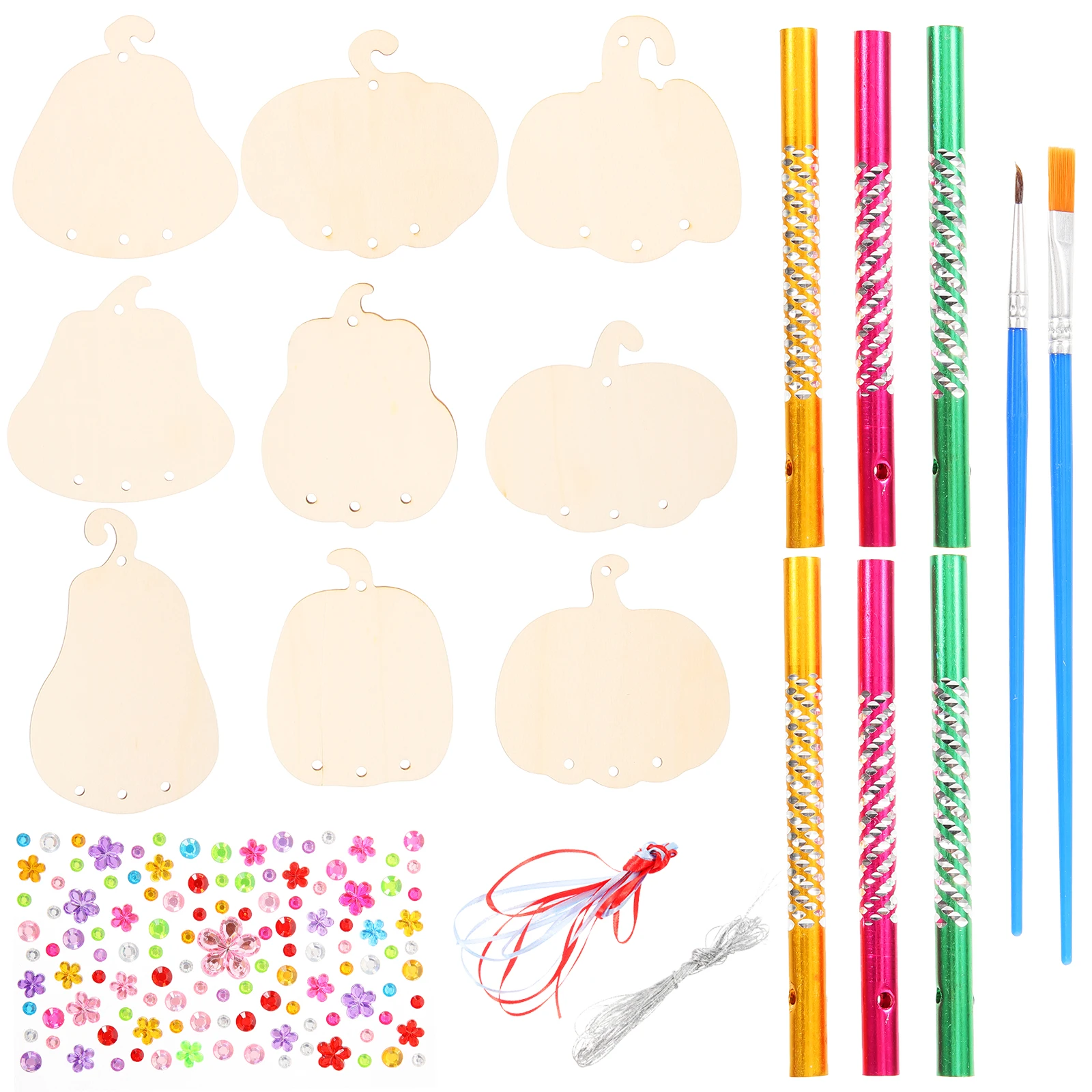 Pumpkin Wind Chime Set 9 Pumpkin Cutouts 27 Tubes Silver Wire Craft DIY Halloween Decor Wooden Bell Home Office
Pumpkin Wind Chime Set 9 Pumpkin Cutouts 27 Tubes Silver Wire Craft DIY Halloween Decor Wooden Bell Home Office
