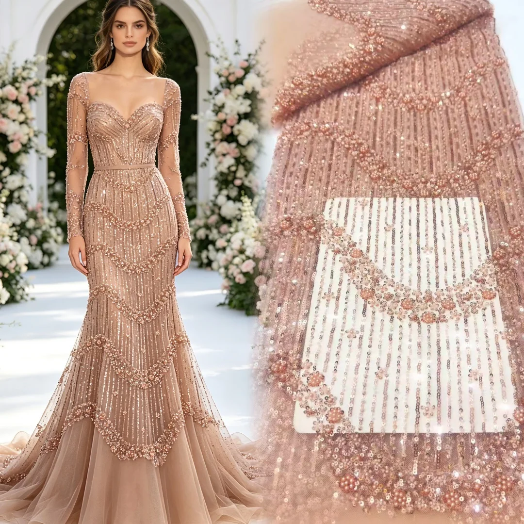 2026 African Beads Lace Fabric High Quality French Luxury Lace Groom Nigerian Sequin Lace Fabric French for Wedding Dress Sewing
2026 African Beads Lace Fabric High Quality French Luxury Lace Groom Nigerian Sequin Lace Fabric French for Wedding Dress Sewing