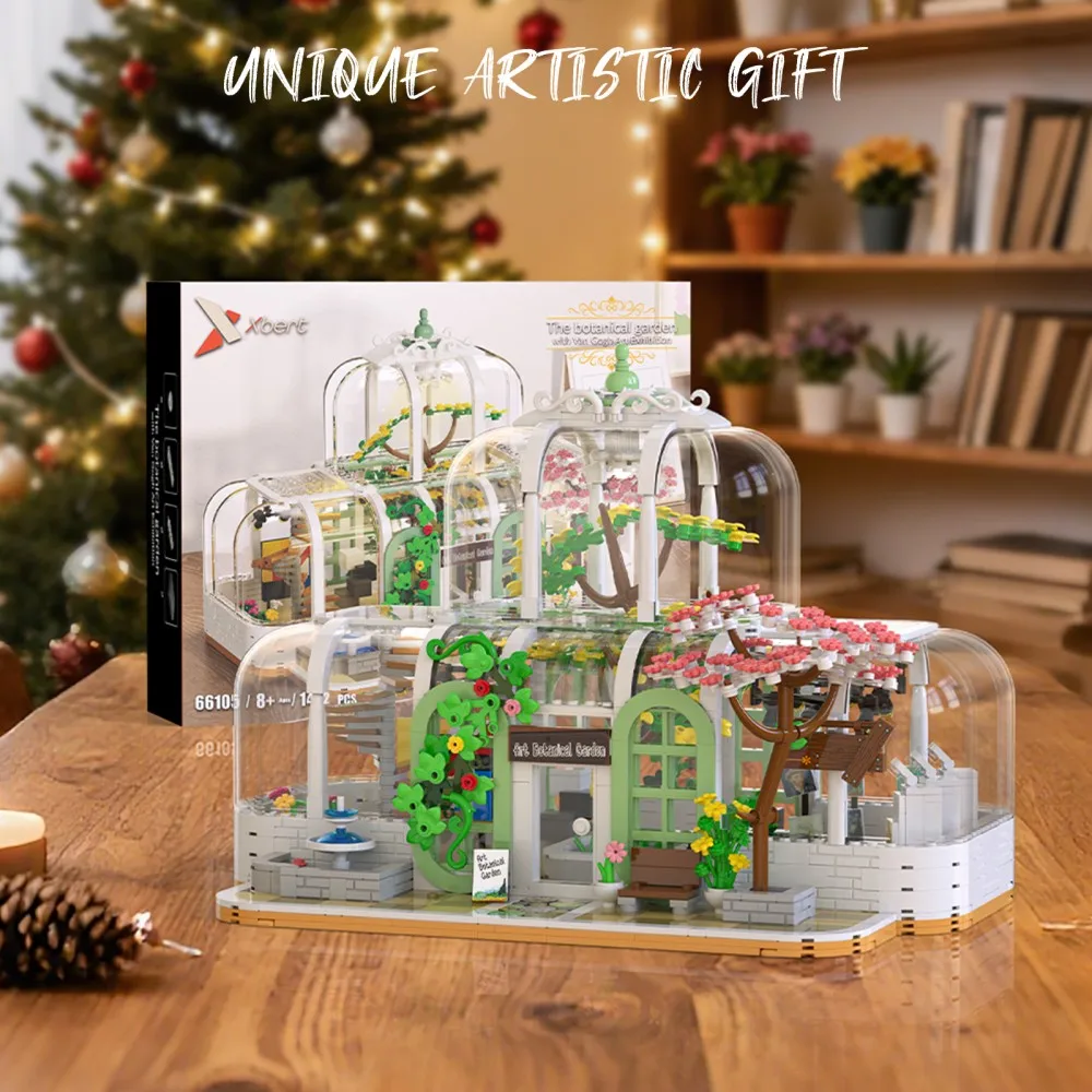 Набор строительных блоков «Ботанический сад» (1482 детали), прозрачная уличная сцена, модель цветочного домика, развивающие игрушки для детей, подарки на праздники
Набор строительных блоков «Ботанический сад» (1482 детали), прозрачная уличная сцена, модель цветочного домика, развивающие игрушки для детей, подарки на праздники