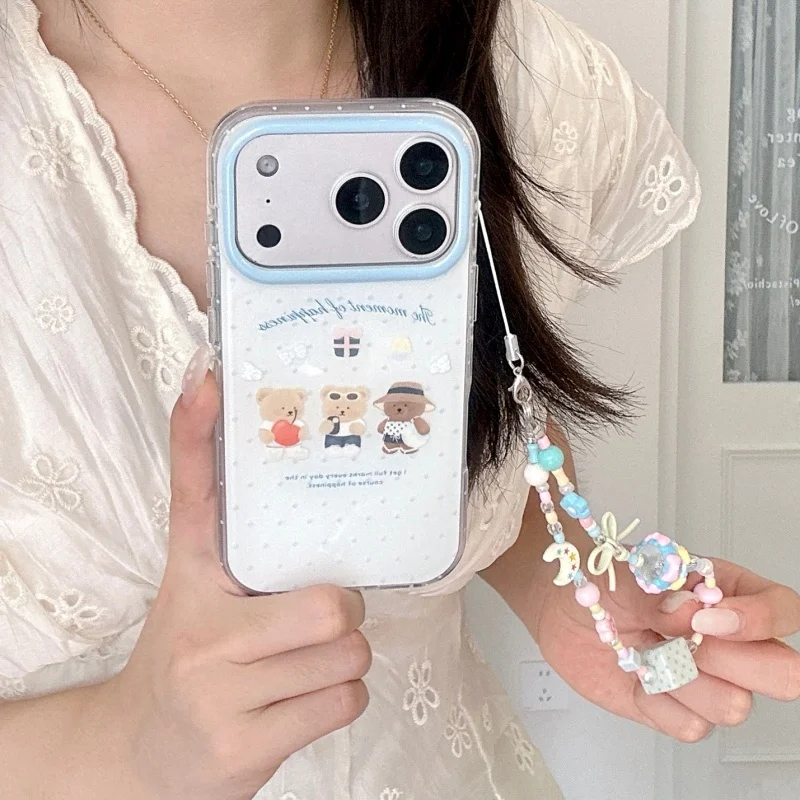 Kawaii Cartoon Polka Dots Dog Pattern Phone Case For iPhone 17 Pro 16 15 Pro Max Cover with Chain Fashion Cute Protective Cases
Kawaii Cartoon Polka Dots Dog Pattern Phone Case For iPhone 17 Pro 16 15 Pro Max Cover with Chain Fashion Cute Protective Cases