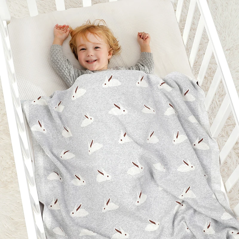 Cotton Baby Blanket Cute Cartoon Bunny Newborn Girl Boy Rabbits Bedding Quilt Knitted Infant Stroller Soft Sleep Cover 100*80CM
Cotton Baby Blanket Cute Cartoon Bunny Newborn Girl Boy Rabbits Bedding Quilt Knitted Infant Stroller Soft Sleep Cover 100*80CM
