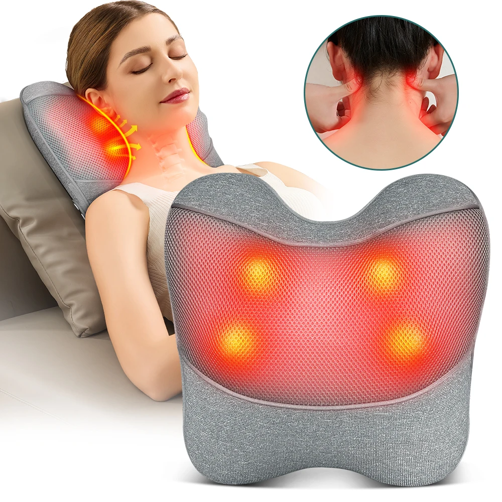 Shiatsu Back and Neck Massager with Heat, Deep Tissue Kneading, Electric Massage Pillow for Back,Shoulder,Legs,mother's day gift
Shiatsu Back and Neck Massager with Heat, Deep Tissue Kneading, Electric Massage Pillow for Back,Shoulder,Legs,mother's day gift