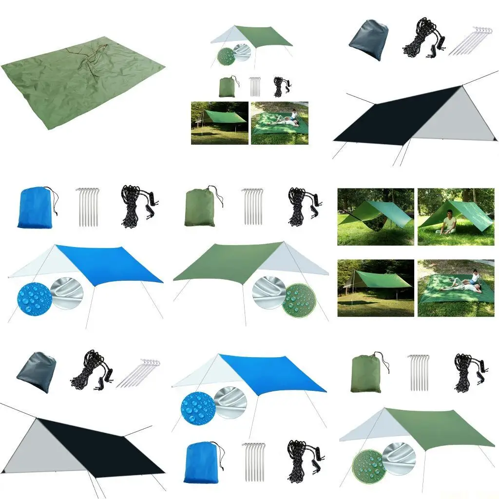U2JB Durability Polyester Camping Tarps Suit Tear Resistant Large Camping Tarps for Picnics and Family Gatherings
U2JB Durability Polyester Camping Tarps Suit Tear Resistant Large Camping Tarps for Picnics and Family Gatherings