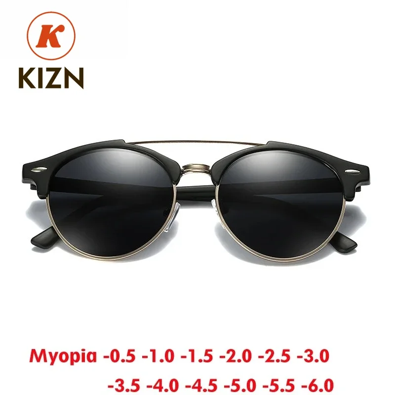Мужские очки для коррекции близорукости KIZN, поляризованные круглые солнцезащитные очки в стиле стимпанк, ретро-солнцезащитные очки для женщин, винтажные солнцезащитные очки с индивидуальной рецептурой от -0,50 до -6,0
Мужские очки для коррекции близорукости KIZN, поляризованные круглые солнцезащитные очки в стиле стимпанк, ретро-солнцезащитные очки для женщин, винтажные солнцезащитные очки с индивидуальной рецептурой от -0,50 до -6,0
