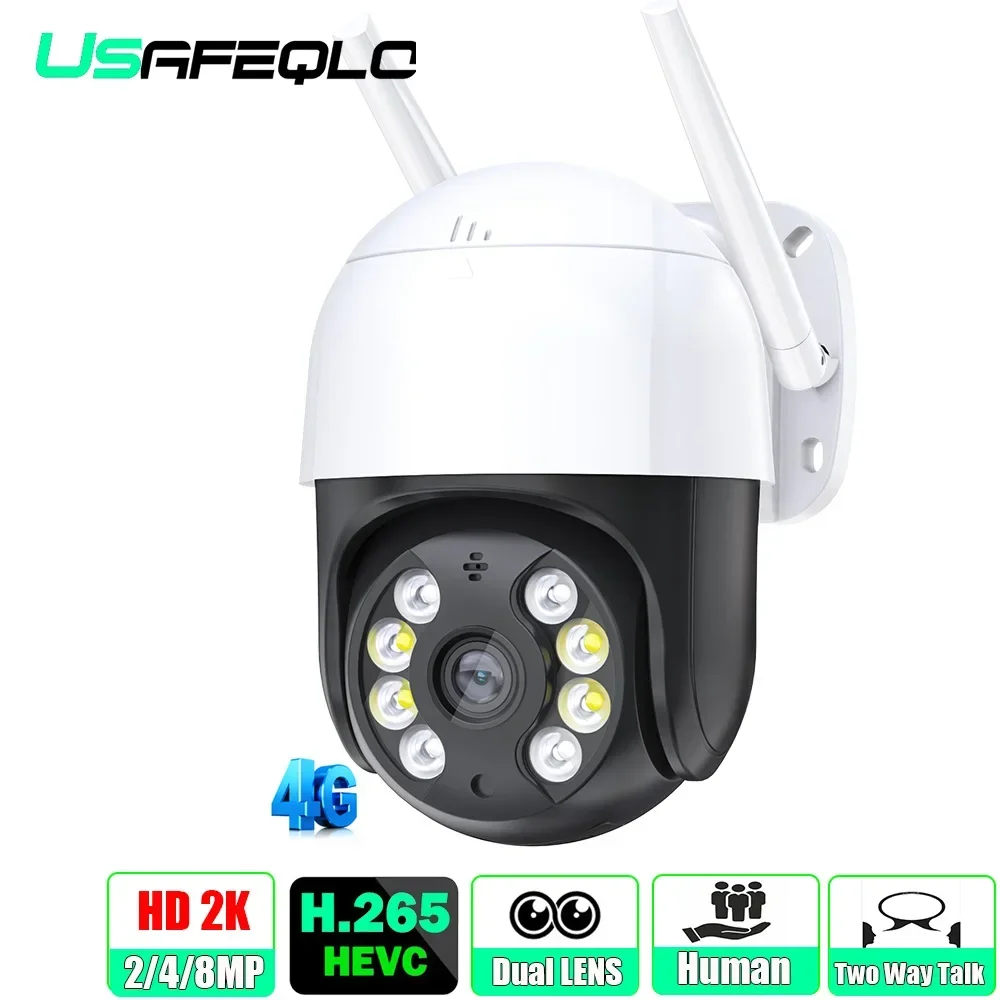 4K WIFI PTZ Security Camera 4G 8MP 4MP AI Human Detect Wireless Surveillance Camera with SIM for Outdoor Security Protection
4K WIFI PTZ Security Camera 4G 8MP 4MP AI Human Detect Wireless Surveillance Camera with SIM for Outdoor Security Protection