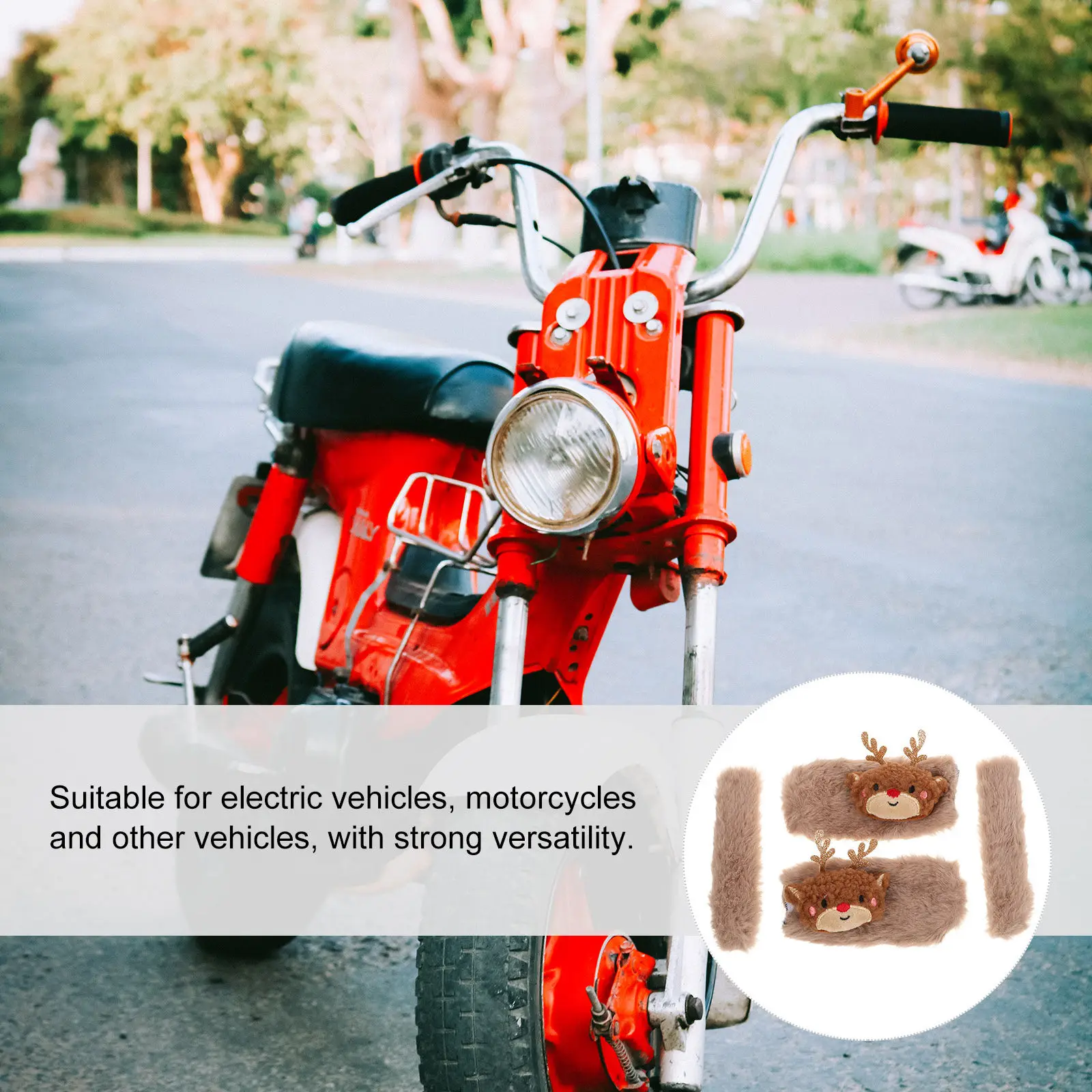 1 Pair Warm Handlebar Covers Soft Cute Winter Motorcycle Grip Sleeves Comfortable for Electric Scooter Bike Protection
1 Pair Warm Handlebar Covers Soft Cute Winter Motorcycle Grip Sleeves Comfortable for Electric Scooter Bike Protection