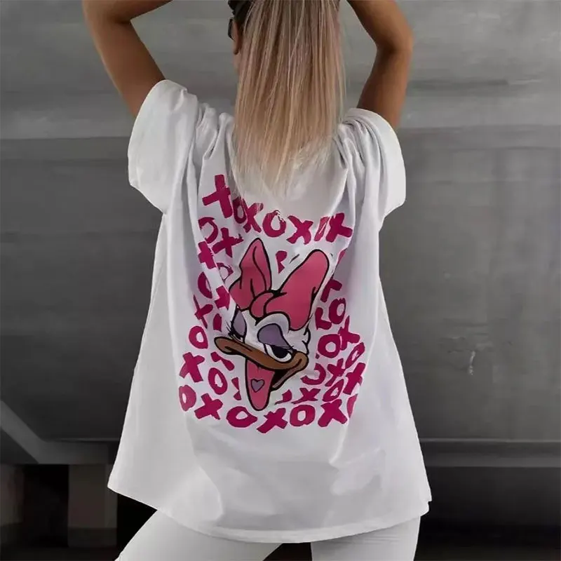 100%Pure Cotton Trendy Cartoon Fun Print T-Shirt Women Cute High Street Retro Loose Versatile, Casual Elegant T-Shirt Top Female
100%Pure Cotton Trendy Cartoon Fun Print T-Shirt Women Cute High Street Retro Loose Versatile, Casual Elegant T-Shirt Top Female