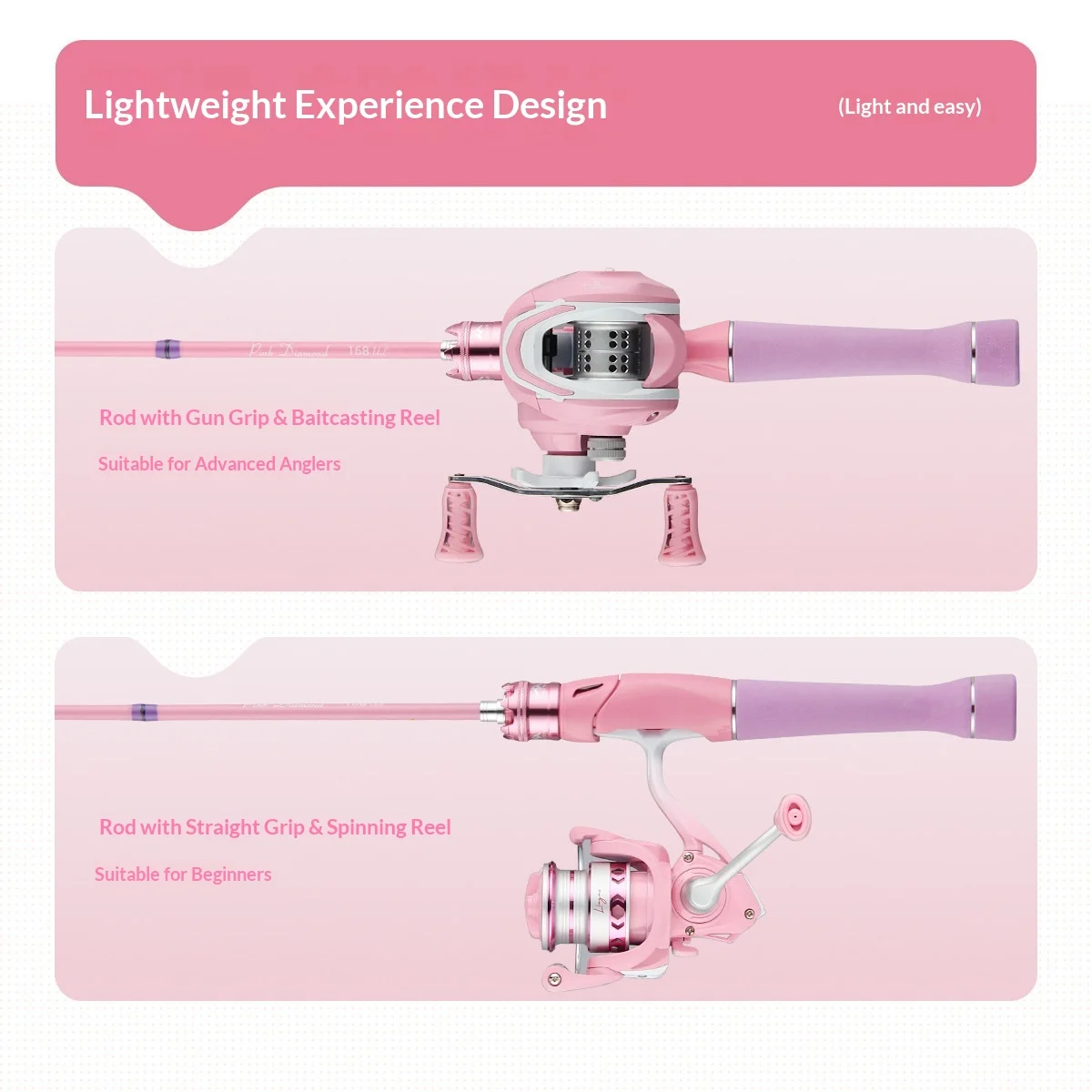 Haut ton Pink Macaron Lure Fishing Rod Full Set Ultralight Micro Long Casting Spinning Casting For Beginner Women Angler Outdoor
Haut ton Pink Macaron Lure Fishing Rod Full Set Ultralight Micro Long Casting Spinning Casting For Beginner Women Angler Outdoor