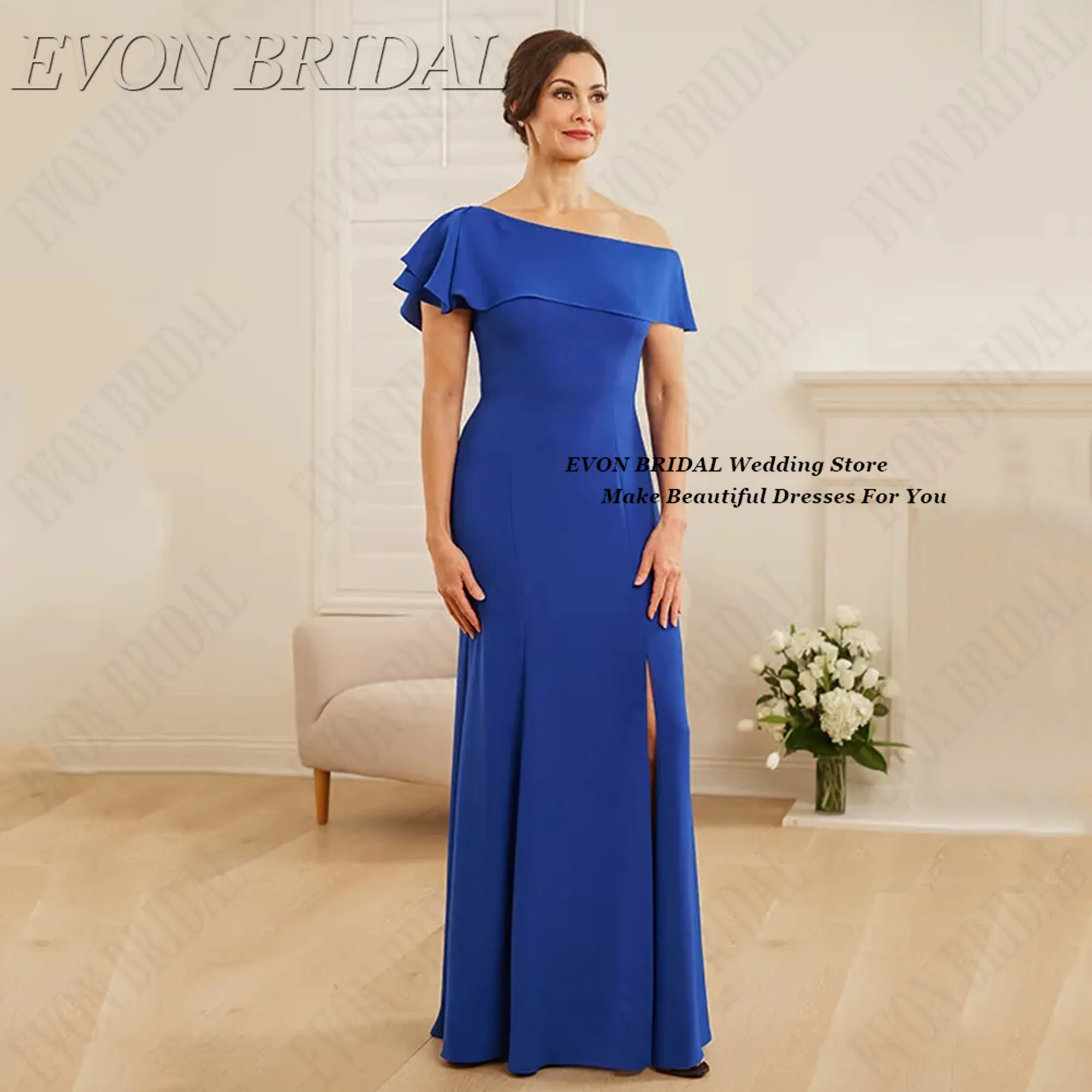 EVON BRIDAL Retro Slash Collar Evening Party Gowns 2025 Side Split Women's Wedding Party Dress A-Line Party Prom Dress Customize
EVON BRIDAL Retro Slash Collar Evening Party Gowns 2025 Side Split Women's Wedding Party Dress A-Line Party Prom Dress Customize