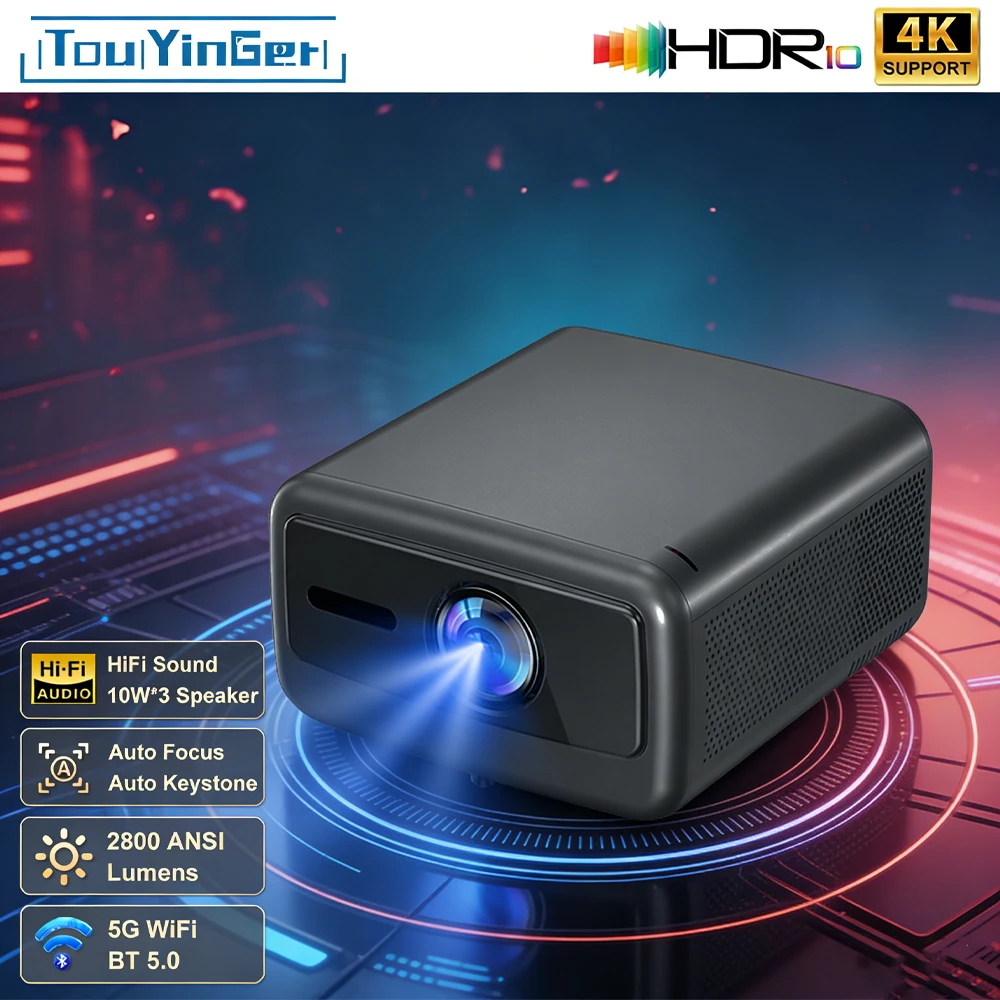 Проектор Touyinger Q12W PRO 2800 ANSI Full HD 1080P 4K с автофокусом, домашний кинотеатр, смарт-проектор, Android 12
Проектор Touyinger Q12W PRO 2800 ANSI Full HD 1080P 4K с автофокусом, домашний кинотеатр, смарт-проектор, Android 12