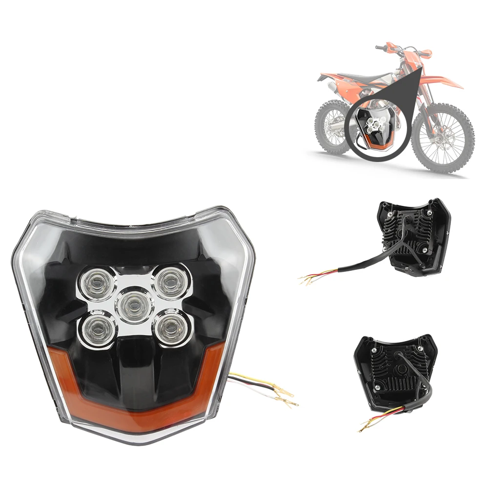 Motorcycle LED Headlight Wick with Light guide strip for KTM EXC 300 XC SX SXF EXC EXC F 125 -500 Motocross Accessories Enduro
Motorcycle LED Headlight Wick with Light guide strip for KTM EXC 300 XC SX SXF EXC EXC F 125 -500 Motocross Accessories Enduro