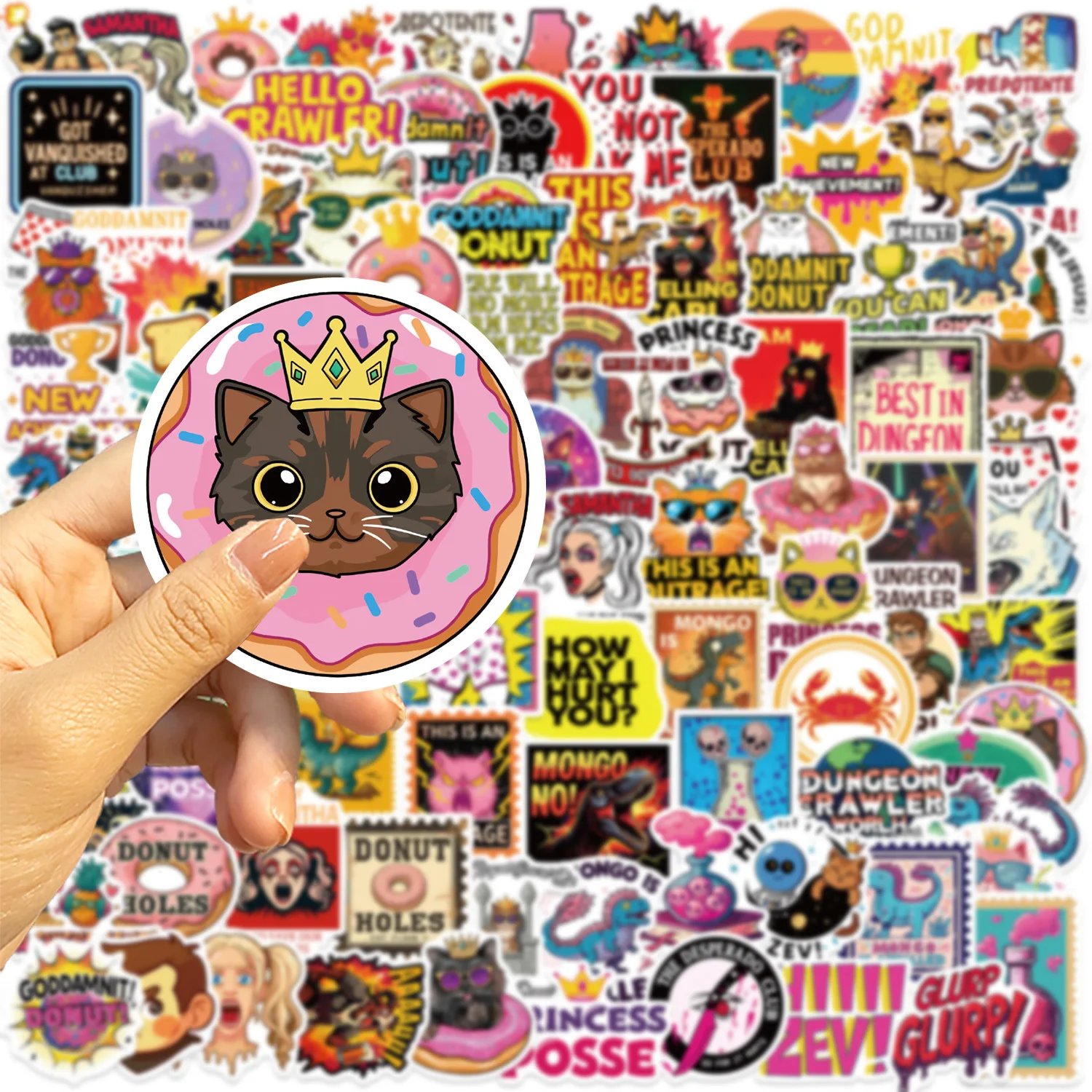 100 Pcs Abstract Animal & Text Mix Funny Stickers Waterproof Removable Decorate Phone Laptop Skate Helmet Guitar Decals
100 Pcs Abstract Animal & Text Mix Funny Stickers Waterproof Removable Decorate Phone Laptop Skate Helmet Guitar Decals