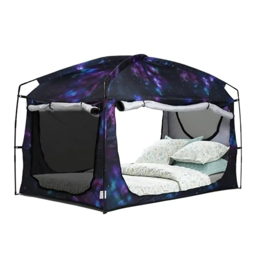 Bed Tent for Indoor Use, Polyester Fabric, Black, Portable Privacy Sleeping Canopy with 90 Blackout Drapes and Breathable Large
Bed Tent for Indoor Use, Polyester Fabric, Black, Portable Privacy Sleeping Canopy with 90 Blackout Drapes and Breathable Large