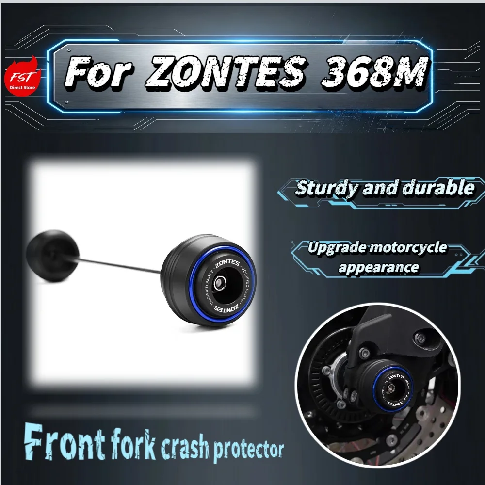 For ZONTES 368M Modified Front Fork Protective Cover, Front Axle Crash Slider Anti-scratch Guard Accessories