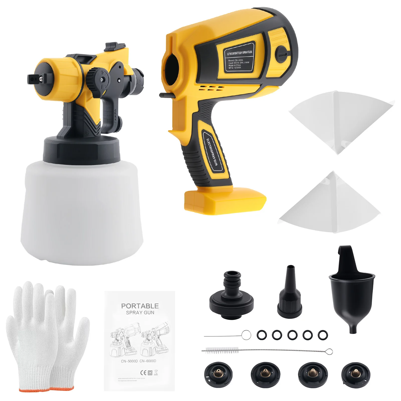 Maxpeedingrods Hvlp Spray Gun Electric Paint Sprayer 5 Nozzle For Dewalt Battery
Maxpeedingrods Hvlp Spray Gun Electric Paint Sprayer 5 Nozzle For Dewalt Battery