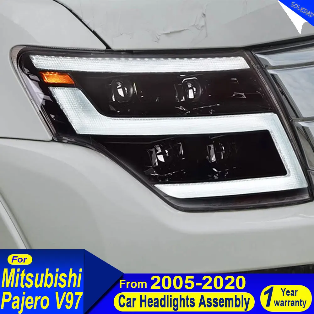 Car Styling headlights For Mitsubishi Pajero v93 v97 Headlight 2005-2021 LED head Lamp Daytime Running Light Accessories
Car Styling headlights For Mitsubishi Pajero v93 v97 Headlight 2005-2021 LED head Lamp Daytime Running Light Accessories