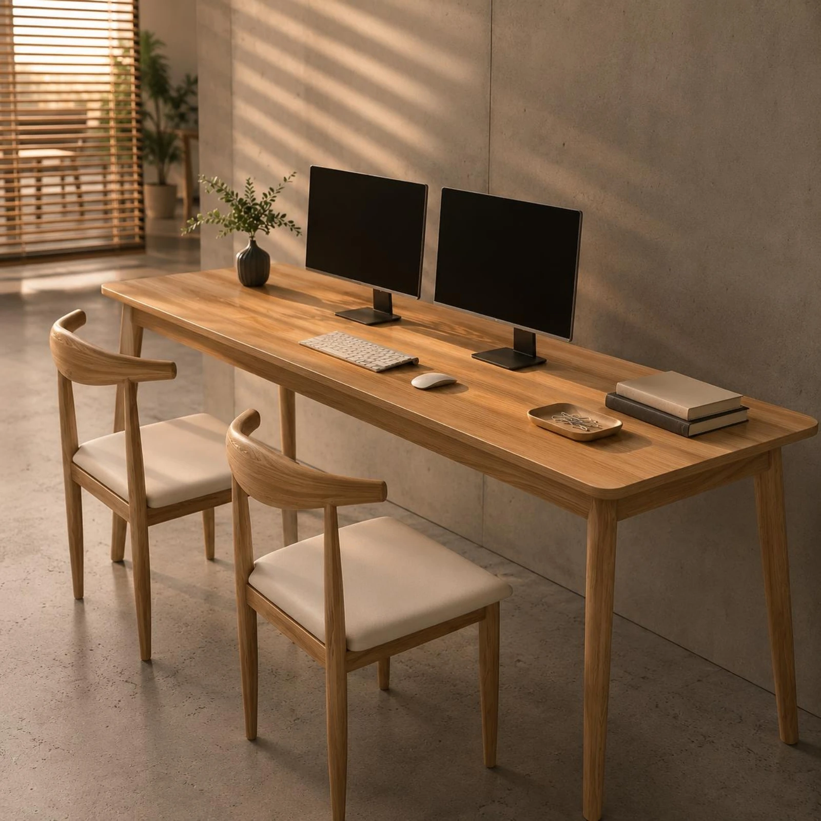 Long Rectangular Desk Tapered Legs Wood Writing Desk Long Study Table Rounded Corners Modern Design
Long Rectangular Desk Tapered Legs Wood Writing Desk Long Study Table Rounded Corners Modern Design