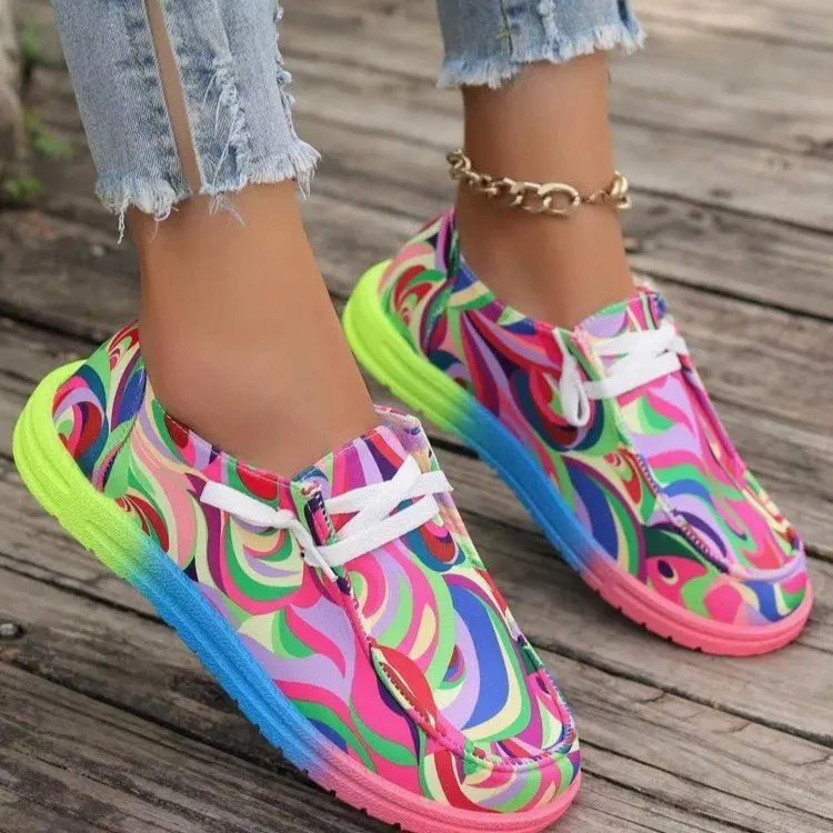 2026 New Large Size Lace-up Color Low-top Single Women's Ethnic Style Graffiti Lazy Canvas Flat Shoes
2026 New Large Size Lace-up Color Low-top Single Women's Ethnic Style Graffiti Lazy Canvas Flat Shoes