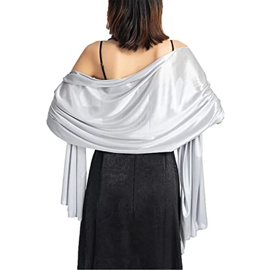 Women's Satin Silk Shawl and Wrap for Evening Party Dresses Bridal Bridesmaid Wedding Shawl Shoulder Cover Up
Women's Satin Silk Shawl and Wrap for Evening Party Dresses Bridal Bridesmaid Wedding Shawl Shoulder Cover Up