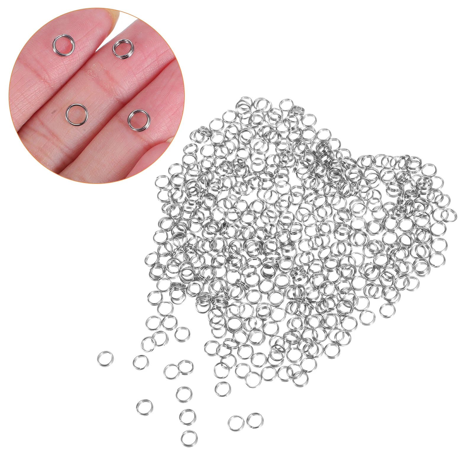 500Pcs Stainless Steel Keychain Split Rings Heavy Duty Double Ring for DIY Jewelry Making Clasps Connectors Clasps for Bracelets
500Pcs Stainless Steel Keychain Split Rings Heavy Duty Double Ring for DIY Jewelry Making Clasps Connectors Clasps for Bracelets