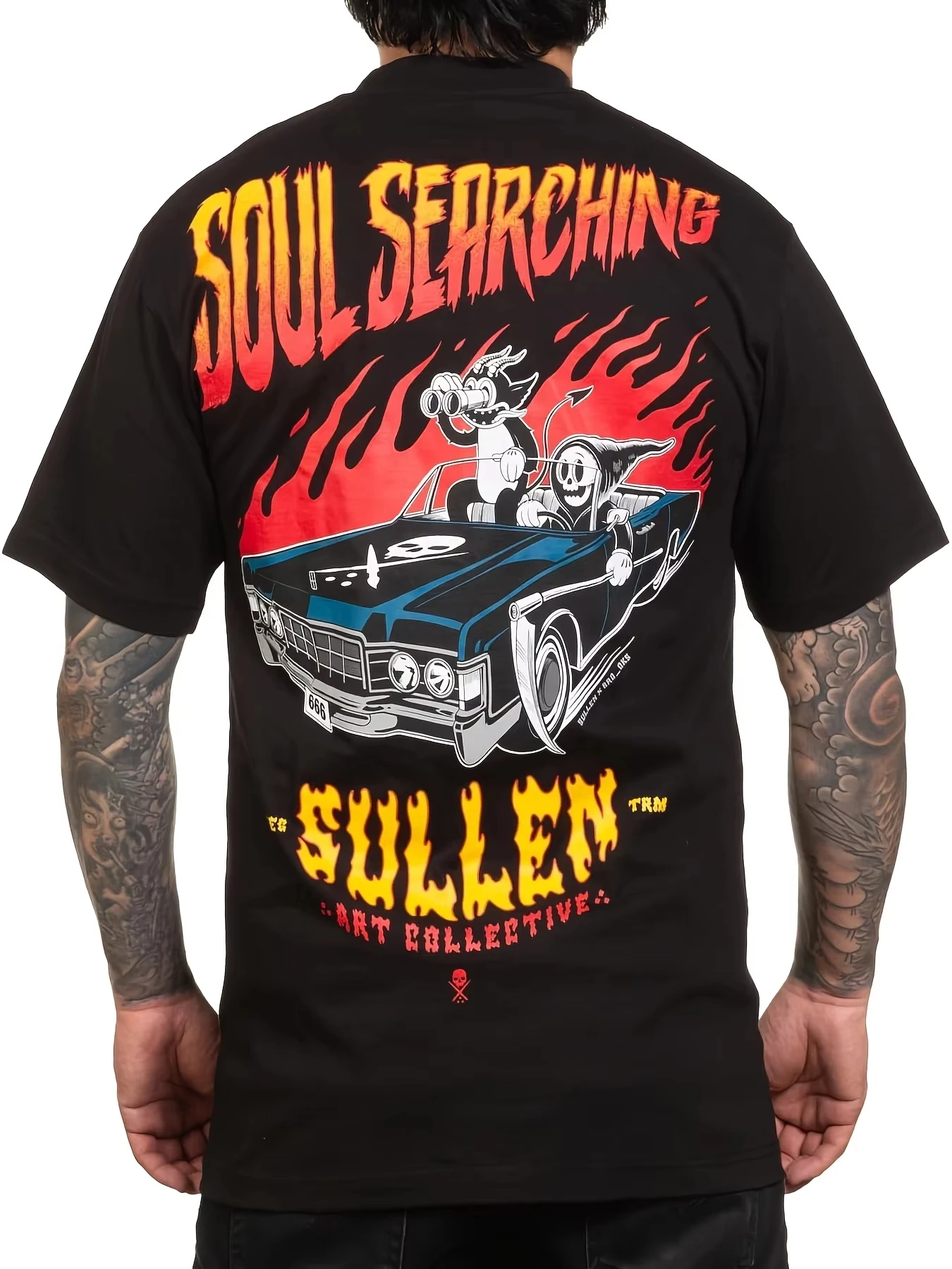 Sullen Men'S Soul Searching Artist Series Tattoo Lifestyle T-shirts Men's Women's Casual Short Sleeve Round Neck Cotton Tee
Sullen Men'S Soul Searching Artist Series Tattoo Lifestyle T-shirts Men's Women's Casual Short Sleeve Round Neck Cotton Tee